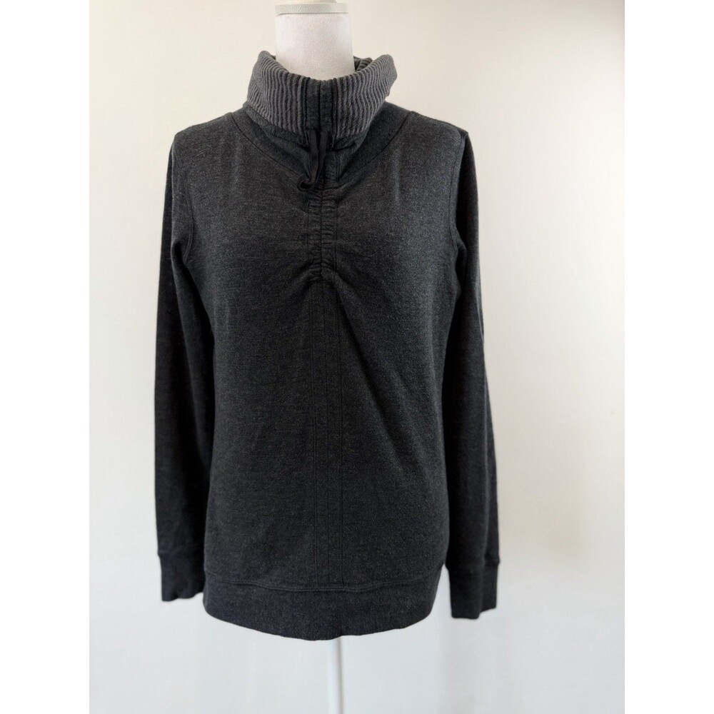 Lululemon Charcoal Heather Funnel Neck Pullover Sweatshirt Approx. Medium